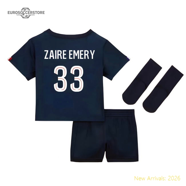 2025-2026 PSG Home Baby Kit (Zaire Emery 33)-Vantage Point Soccer